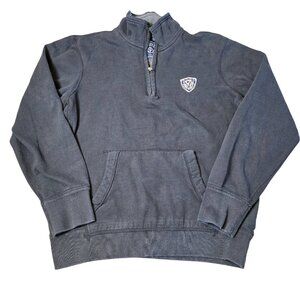 American Eagle Outfitters Retro Black Quarter Zip Size: L Good Used Condition‎